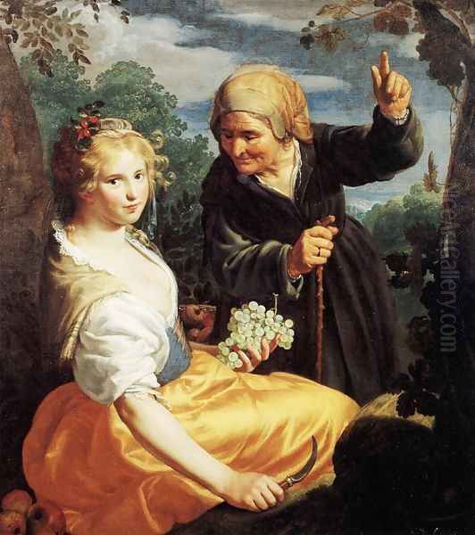 Vertumnus and Pomona by Paulus Moreelse