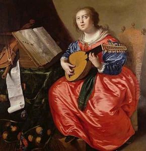 Saint Cecilia by Paulus Moreelse