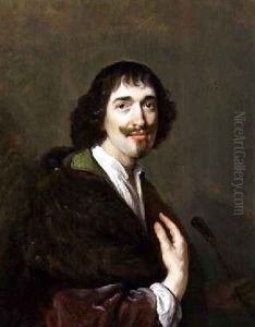 Portrait of a Man Holding a Shepherds Crook 1637 by Paulus Moreelse
