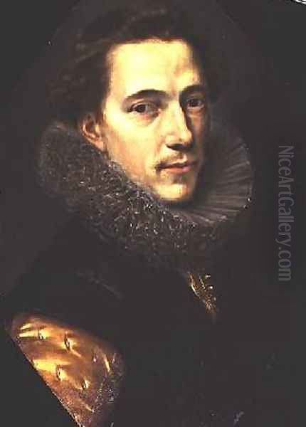 Portrait of a man with a ruff by Paulus Moreelse