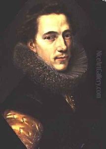 Portrait of a man with a ruff by Paulus Moreelse
