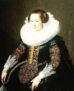 Portrait of Catharina van Voorst 1595-1650 by Paulus Moreelse