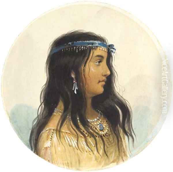 A Young Woman of the Flat Head Tribe - view 1