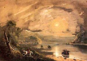 Green River Mountains by Alfred Jacob Miller