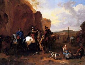 Cossacks On Horseback Asking A Hermit For Directions