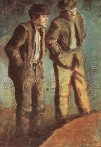 Two Tramps Prying c. 1910 by Laszlo Mednyanszky