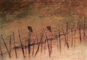 Before a Captured Russian Trench 1915 by Laszlo Mednyanszky