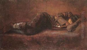 Reclining Soldier c. 1916 by Laszlo Mednyanszky