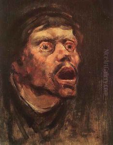 Head of a Tramp c. 1896 by Laszlo Mednyanszky