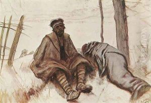 In Serbia 1914 by Laszlo Mednyanszky