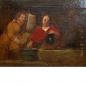 Figures In An Interior by Francisco Goya Fuendetodos