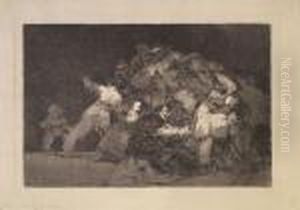 Unas De Gato Y Habito De Beato -
Disparate General - The Claws Of A Cat And The Dress Of A Devotee ... -
Allgemeine Torheit by Francisco Goya Fuendetodos