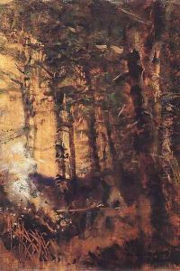 View of the Forest 1890-91 by Laszlo Mednyanszky