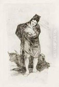 El Embozado -el Torero Anciano - The Old Bullfighter by Francisco Goya Fuendetodos