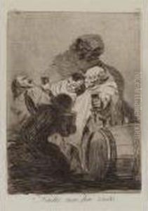 Ni Asi La Distingue; Que Sacrificio! by Francisco Goya Fuendetodos