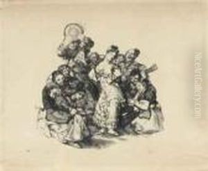 El Vito - The Andalusian Dance by Francisco Goya Fuendetodos