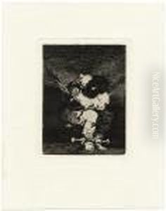Der Uber Seine Ketten Gebeugte Gefangene by Francisco Goya Fuendetodos