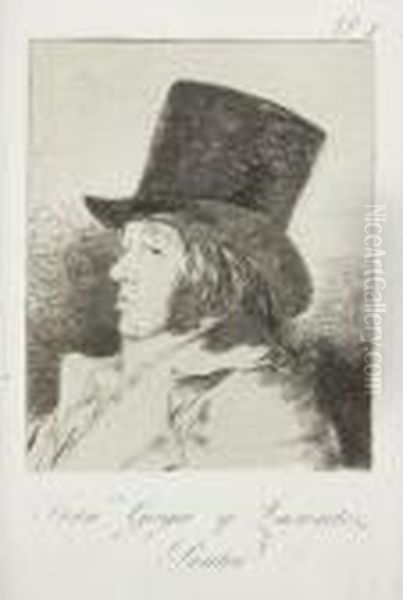 Los Caprichos, Plate I: Francisco Goya Y Lucientes, Pintor - view 1