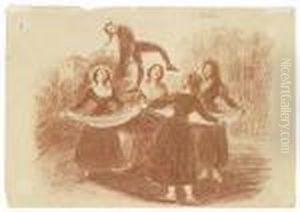 Konvolut Von Sechs Zeichnungen by Francisco Goya Fuendetodos