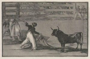 Origen De Los Arpones O Banderillas by Francisco Goya Fuendetodos