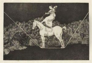 Bailando En Una Cuerda Floja by Francisco Goya Fuendetodos
