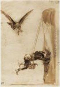 The Eagle Hunter by Francisco Goya Fuendetodos