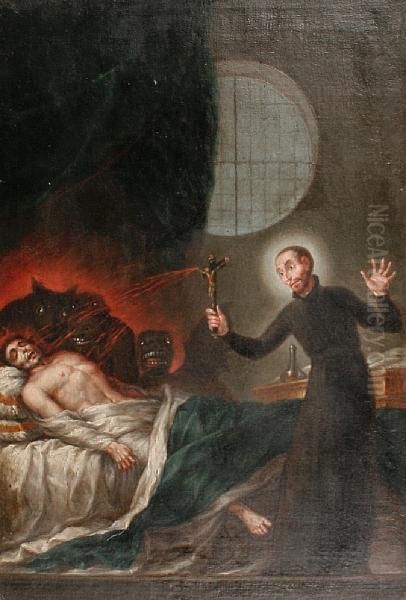 Saint Francis Borgia Exorcising - view 1