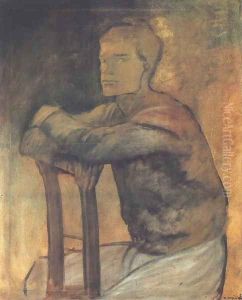 Sitting Tramp 1914-17 by Laszlo Mednyanszky