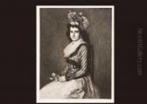 Girl With Rose by Francisco Goya Fuendetodos