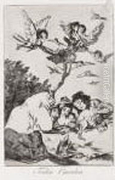 4 Acqueforti - Acquetinte Tavole Numero 19, 57, 58 E 62 Dalla Serie Los Caprichos - view 1