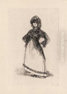 A Maja With Light Background by Francisco Goya Fuendetodos