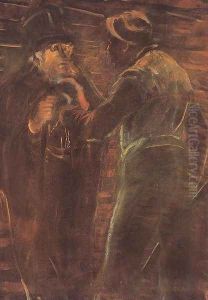 Mugging 1910-13 by Laszlo Mednyanszky