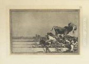 Three Etchings With Aquatint From La Tauromaquia. by Francisco Goya Fuendetodos