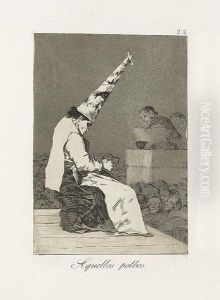 Three Etchings With Aquatint From Los Caprichos.