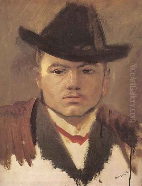 Peasant Boy with Hat Study - view 1