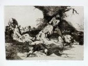 "se Aprovechan" Desastres De La Guerra. by Francisco Goya Fuendetodos
