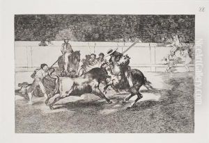 Scena Di Corrida by Francisco Goya Fuendetodos