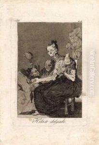 Hilan Delgado. Los Caprichos by Francisco Goya Fuendetodos