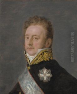 Portrait Of Prince Alois Wenzel Von Kaunitz-rietberg by Francisco Goya Fuendetodos