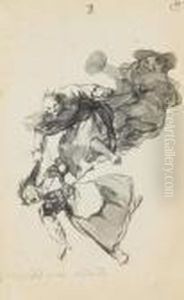 Bajan Rinendo (they Go Down
Quarrelling) Or Vision De Bajar Rinendo(vision: Going Down Quarrelling) by Francisco Goya Fuendetodos