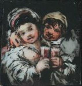 Couple De Buveurs by Francisco Goya Fuendetodos