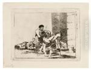 Al Cementerio - To The Cemetery - Auf Den Friedhof by Francisco Goya Fuendetodos