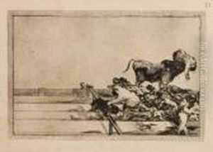 Desgracias Acaecidas En El Tendino De La Plaza De Madrid by Francisco Goya Fuendetodos