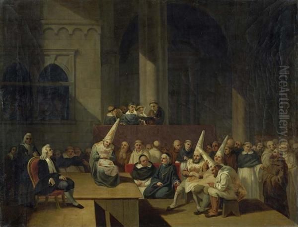 Vor Dem Tribunal Der Heiligen Inquisition. - view 1