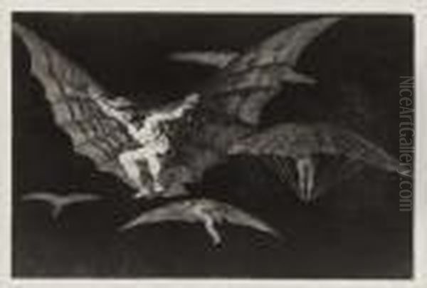 Etching With Aquatint, 1864, On
Strong Laid Paper, From The Third Edition Or Later, With Margins,
Mount-staining, A Small Loss At The Left Sheet Edge, Other Minor
Defects, Framed - view 1