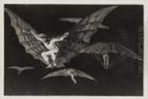 Etching With Aquatint, 1864, On
Strong Laid Paper, From The Third Edition Or Later, With Margins,
Mount-staining, A Small Loss At The Left Sheet Edge, Other Minor
Defects, Framed by Francisco Goya Fuendetodos