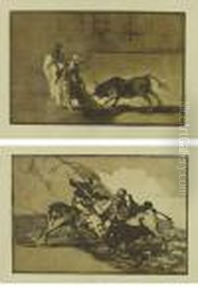 La Tauromaquia. Folge Von 33 
Radierungen Der Originalausgabe Und 7 Radierungen, Die Erst Ab Der 3. 
Ausgabe Von 1876 Der Folge Beigefugt Wurden - view 1