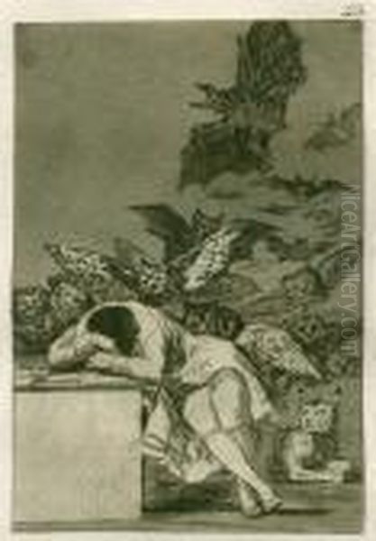 El Sueno De La Razon Produce Monstruos (der Traum Der Vernunftgebiert Ungeheuer) 1794-98 - view 1