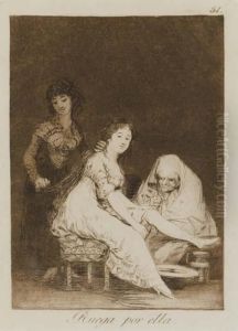 She Prays For Her by Francisco Goya Fuendetodos