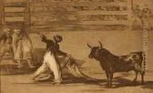 Origen De Los Arpones O Banderillas, Pl. 7 (from Latauromaquia) by Francisco Goya Fuendetodos